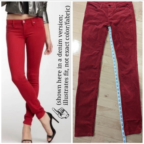 Blank NYC Skinny Red Corduroys - Picture 5 of 10